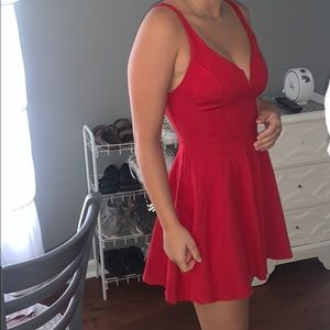 red dress